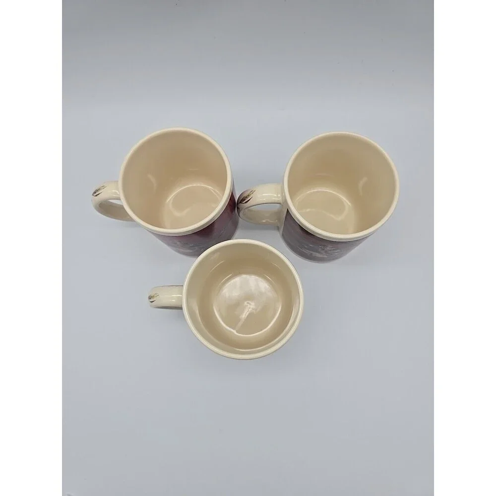 Vintagr Otagiri 1995 Donald Boncela Duck Decoy Coffee Mugs Set of 3 Enesco